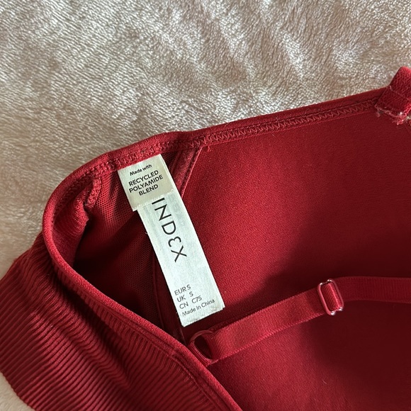 Red Padded Lindex Intimates & Sleepwear Bra Bralette / Size Small - Picture 3 of 6